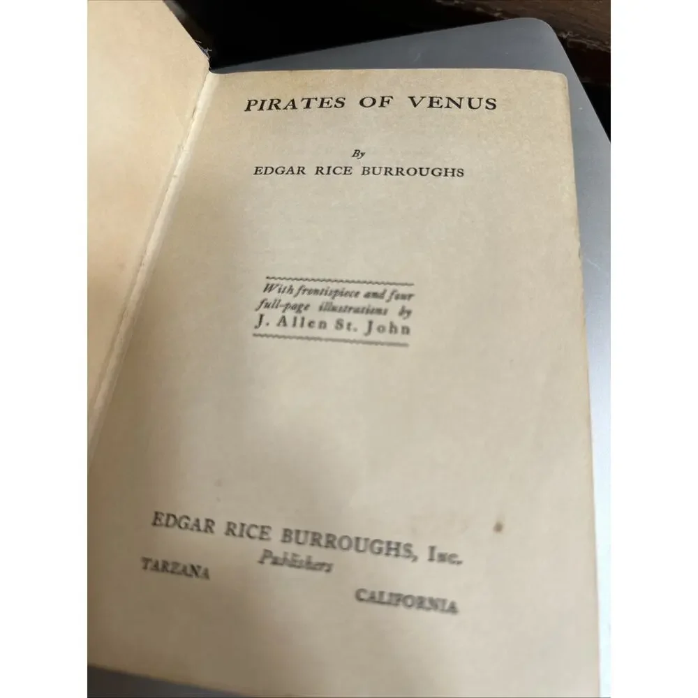 Pirates Of Venus Edgar Rice Burroughs First‎ Edition 1934